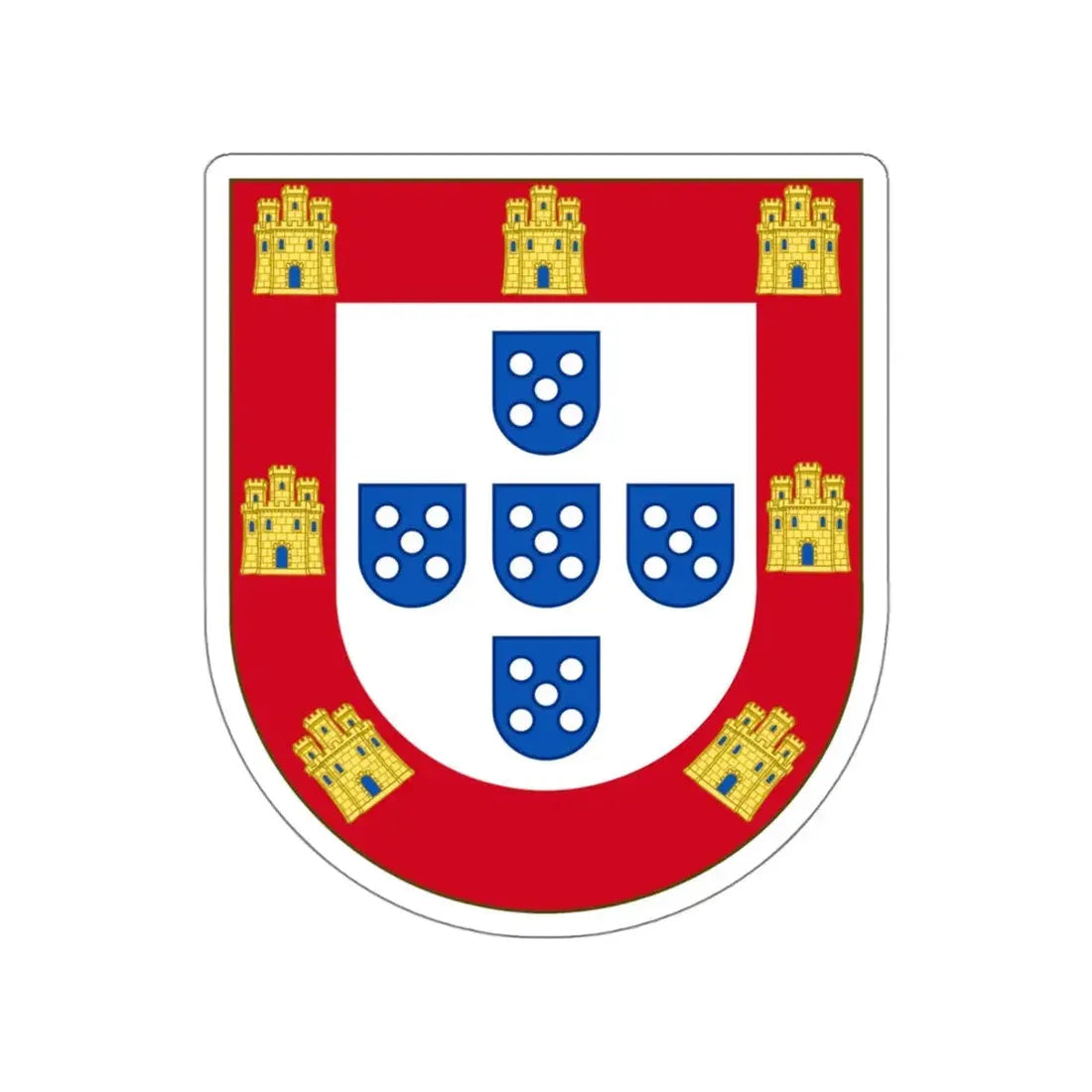 Royal Arms of Portugal STICKER Vinyl Die-Cut Decal - The Sticker Space