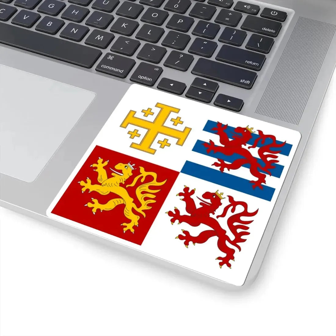 Royal banner of Janus of Cyprus (Cyprus) STICKER Vinyl Kiss-Cut Decal - The Sticker Space