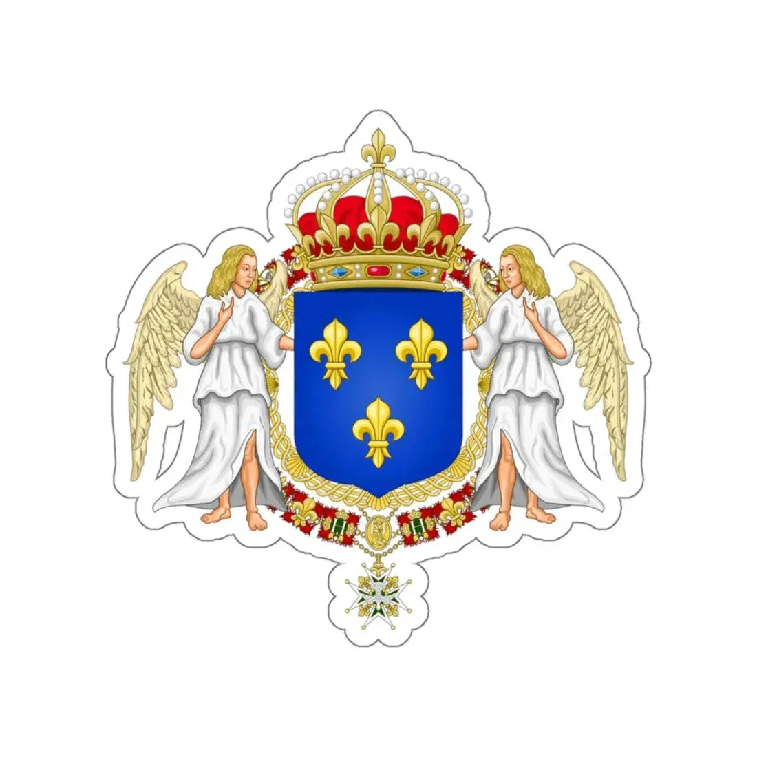 Royal Coat of Arms of France STICKER Vinyl Die-Cut Decal - The Sticker Space
