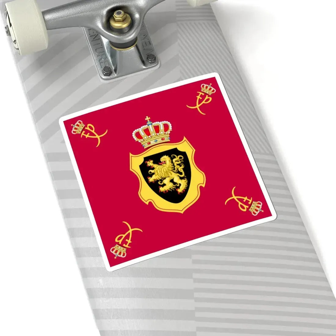 Royal Standard of King Philippe of Belgium (Belgium) STICKER Vinyl Kiss-Cut Decal - The Sticker Space