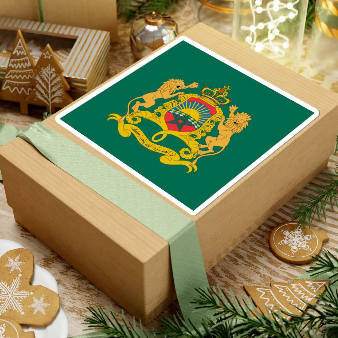 Royal standard of Morocco (Morocco) STICKER Vinyl Kiss-Cut Decal - The Sticker Space