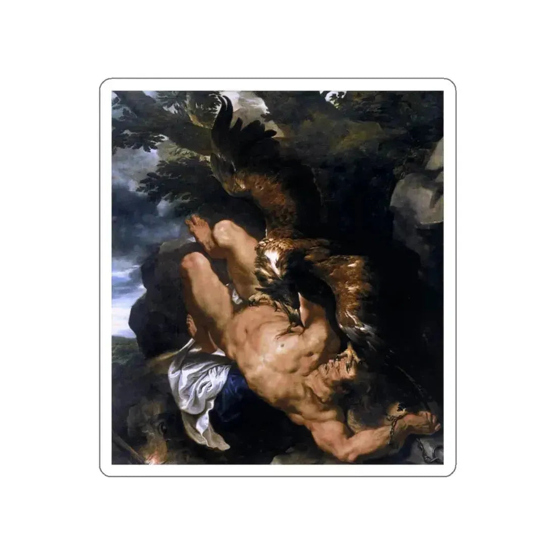 RUBENS, Peter Paul - Prometheus Bound (Artwork) STICKER Vinyl Die-Cut Decal - The Sticker Space