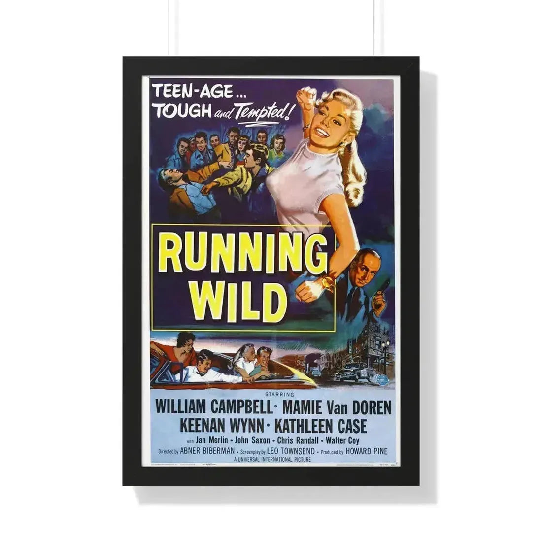 RUNNING WILD 1955 - Framed Movie Poster - The Sticker Space