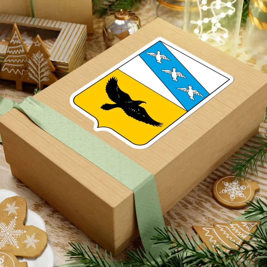 Герб Грайворона Соболева (Russia) (Coat of Arms) STICKER Vinyl Kiss-Cut Decal - The Sticker Space