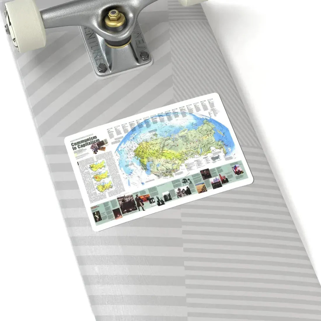 Russia - Communism to Capitalism (1993) (Map) STICKER Vinyl Kiss-Cut Decal - The Sticker Space