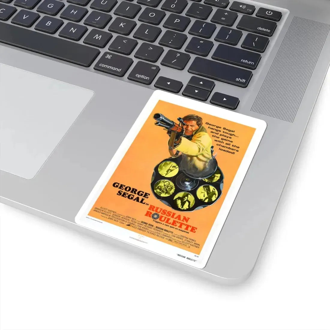 Russian Roulette 1975 Movie Poster - STICKER Vinyl Kiss-Cut Decal - The Sticker Space