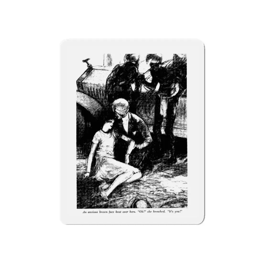 Sagging South (2), Collier's, November 20, 1926 (Magazine Illustration) Refrigerator Magnet - The Sticker Space