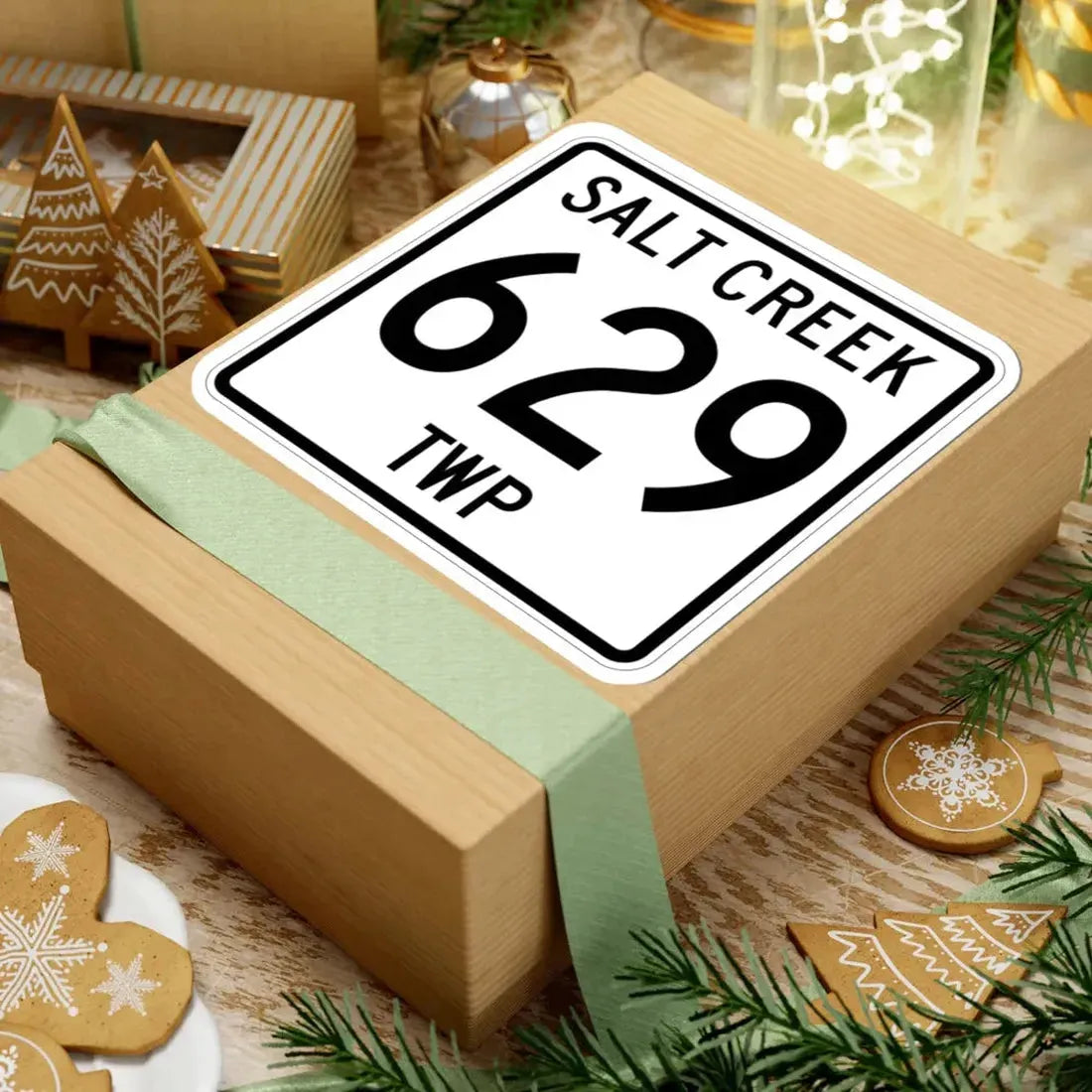 Salt Creek Township Route 629 Holmes County Ohio (Ohio) (Road Sign) STICKER Vinyl Kiss-Cut Decal - The Sticker Space