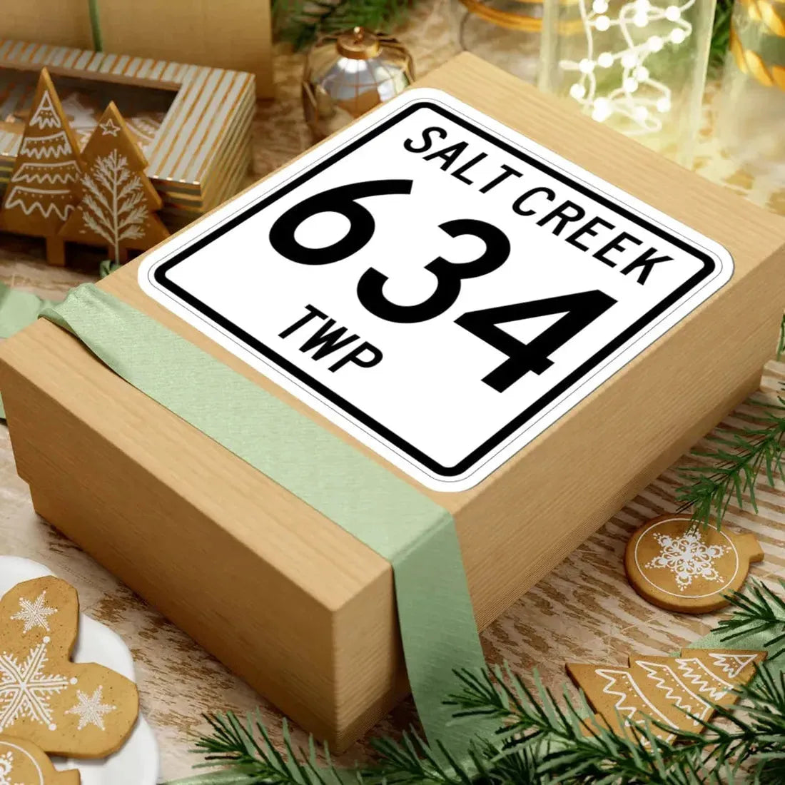 Salt Creek Township Route 634 Holmes County Ohio (Ohio) (Road Sign) STICKER Vinyl Kiss-Cut Decal - The Sticker Space