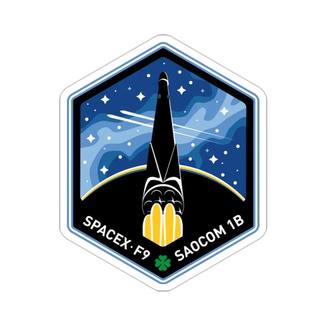 SAOCOM 1B (SpaceX) STICKER Vinyl Die-Cut Decal - The Sticker Space