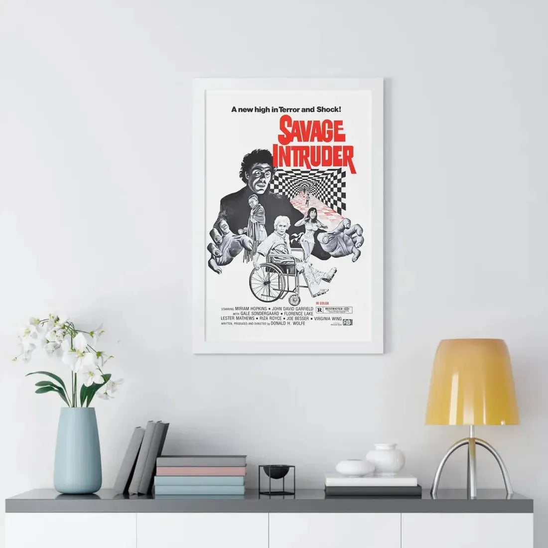 SAVAGE INTRUDER 1970 - Framed Movie Poster - The Sticker Space