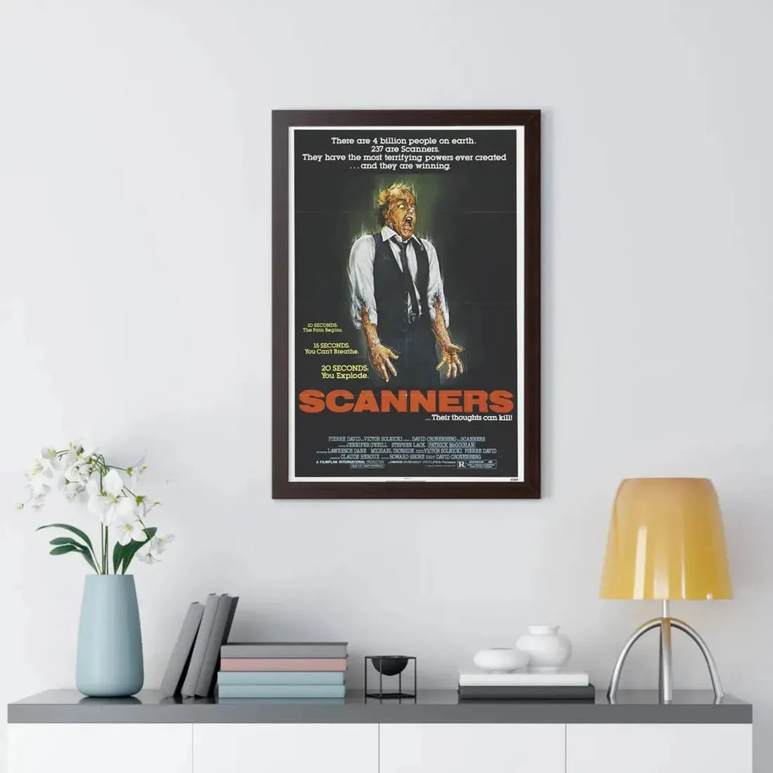 SCANNERS 1981 - Framed Movie Poster - The Sticker Space