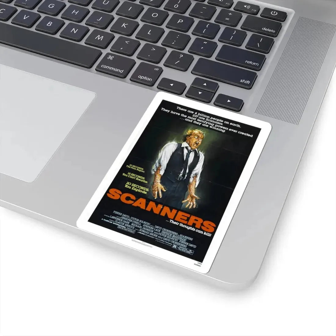 SCANNERS 1981 Movie Poster - STICKER Vinyl Kiss-Cut Decal - The Sticker Space
