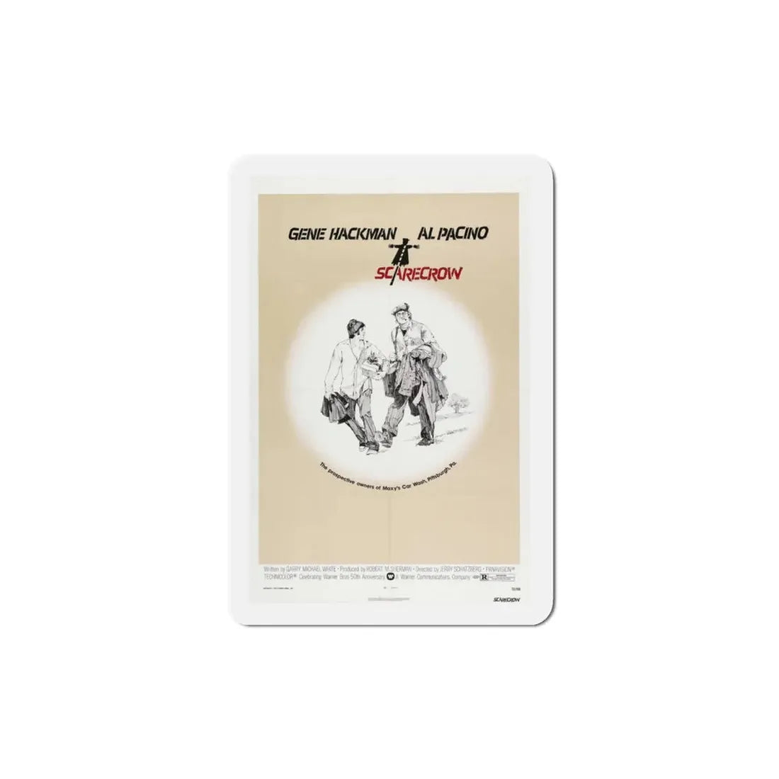 Scarecrow 1973 Movie Poster Refrigerator Magnet - The Sticker Space