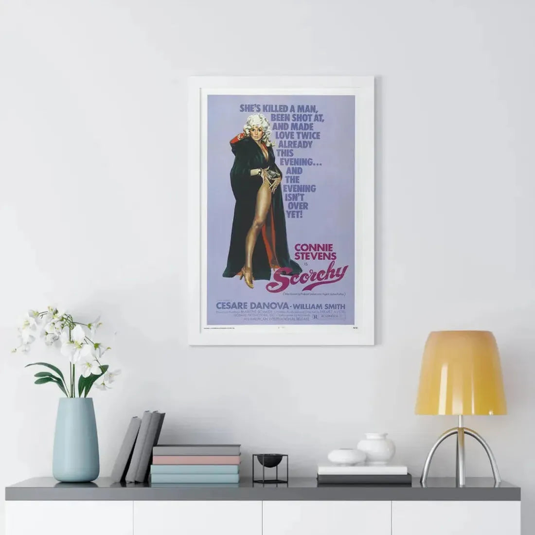 SCORCHY 1976 - Framed Movie Poster - The Sticker Space