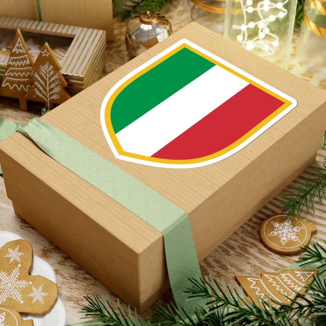 Scudetto (Italy) (Coat of Arms) STICKER Vinyl Kiss-Cut Decal - The Sticker Space