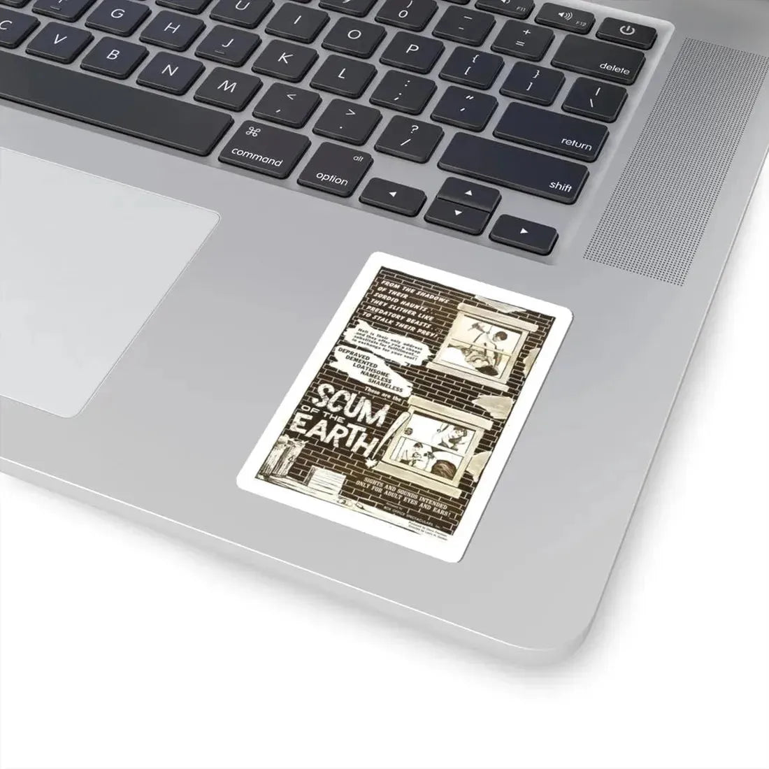 SCUM OF THE EARTH 1963 Movie Poster - STICKER Vinyl Kiss-Cut Decal - The Sticker Space