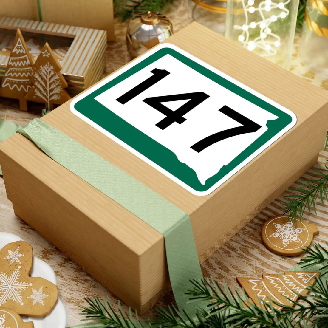 SD 147 (South Dakota) (Road Sign) STICKER Vinyl Kiss-Cut Decal - The Sticker Space