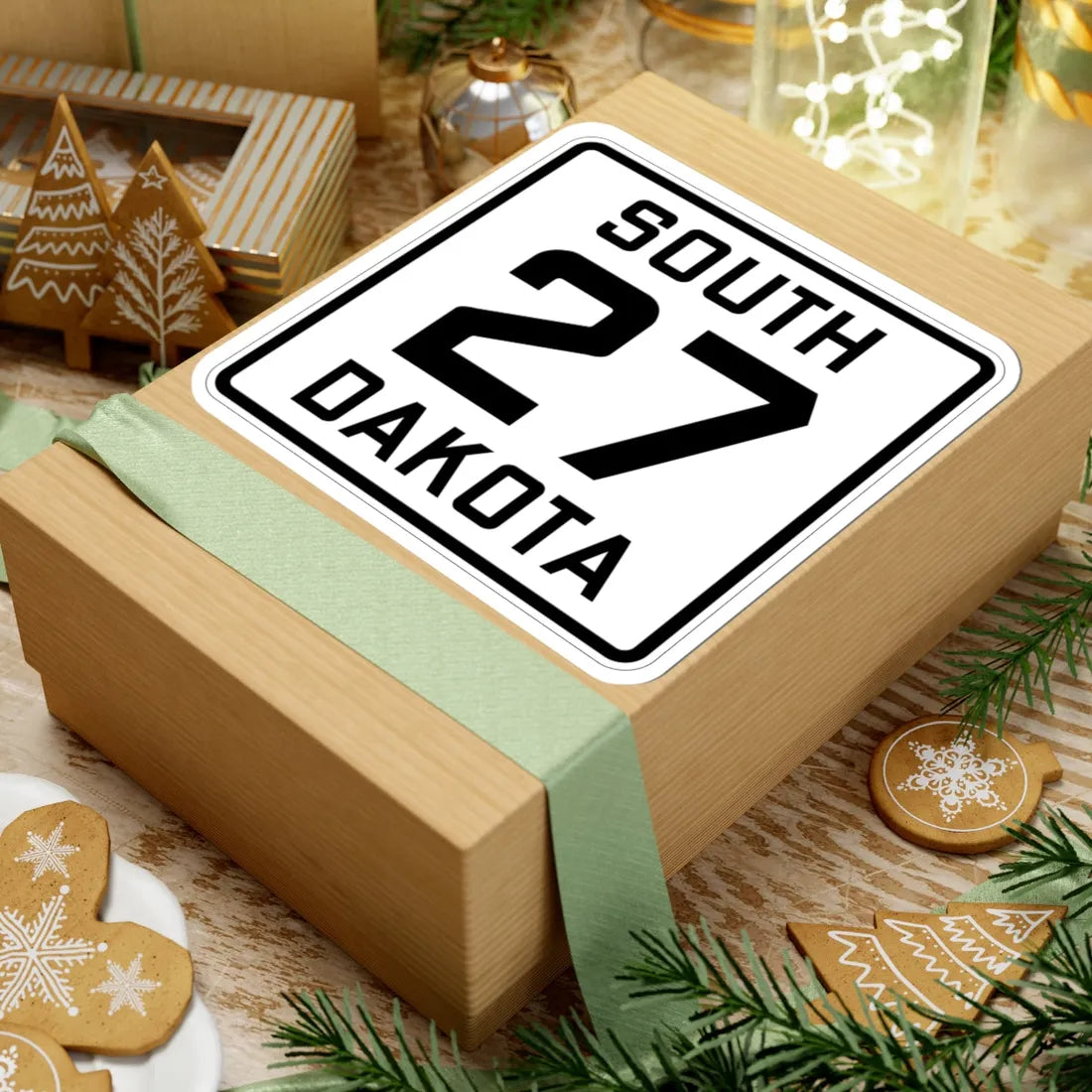 SD 27 1926 (South Dakota) (Road Sign) STICKER Vinyl Kiss-Cut Decal - The Sticker Space