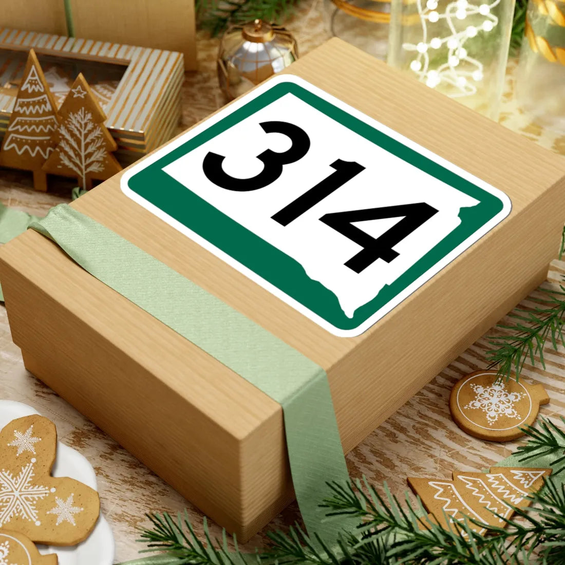 SD 314 (South Dakota) (Road Sign) STICKER Vinyl Kiss-Cut Decal - The Sticker Space