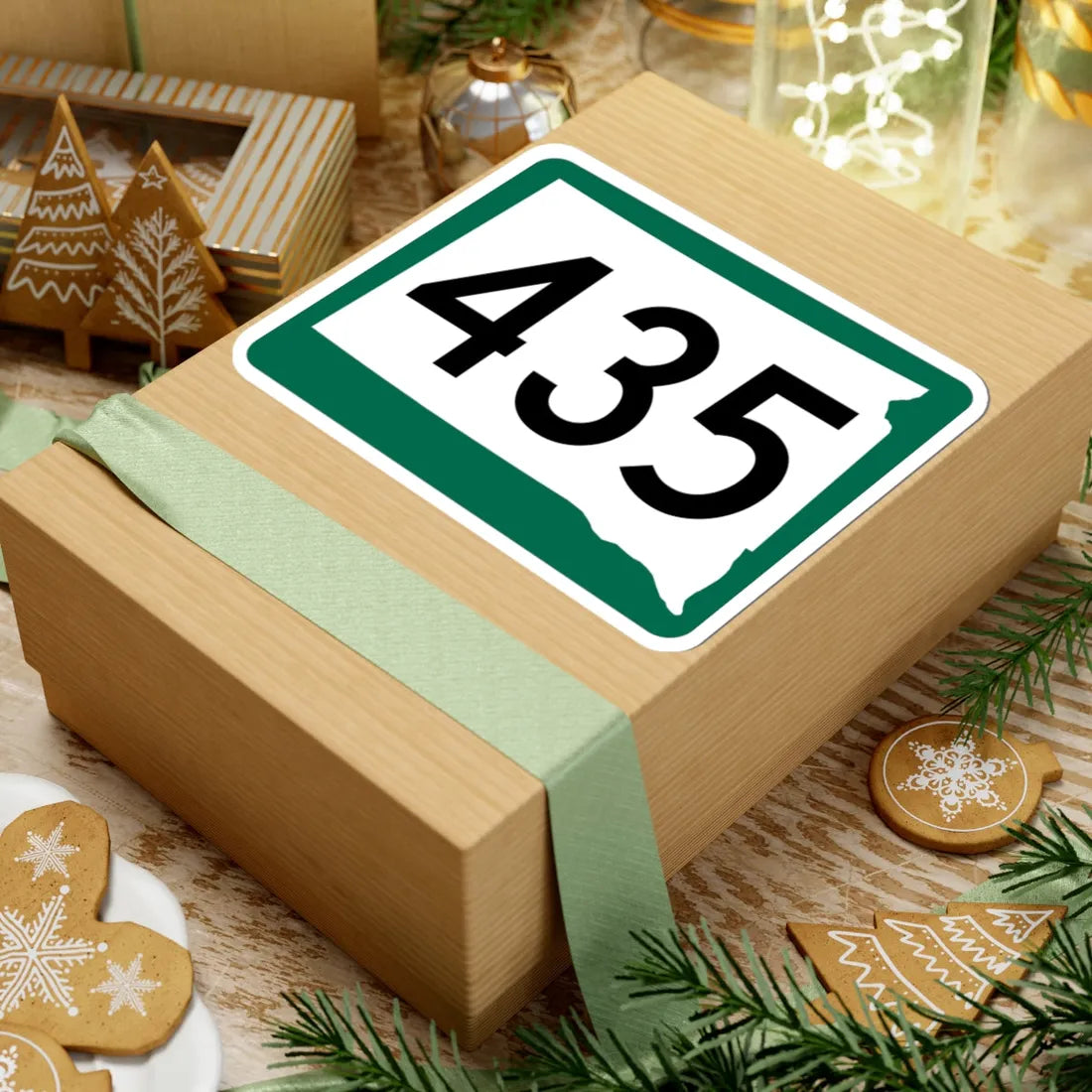 SD 435 (South Dakota) (Road Sign) STICKER Vinyl Kiss-Cut Decal - The Sticker Space