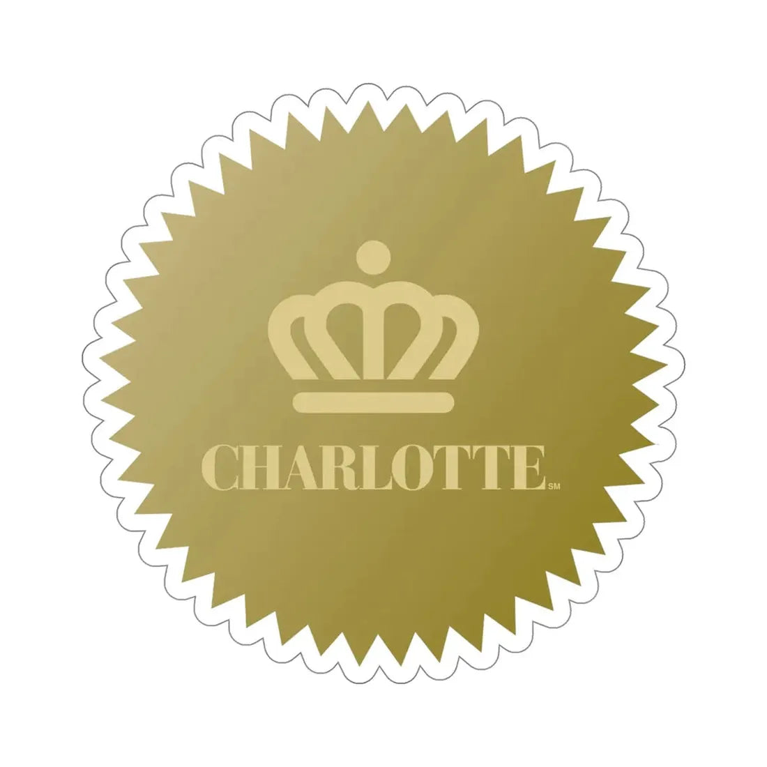 Seal of Charlotte, North Carolina USA STICKER Vinyl Die-Cut Decal 5 Inch - The Sticker Space