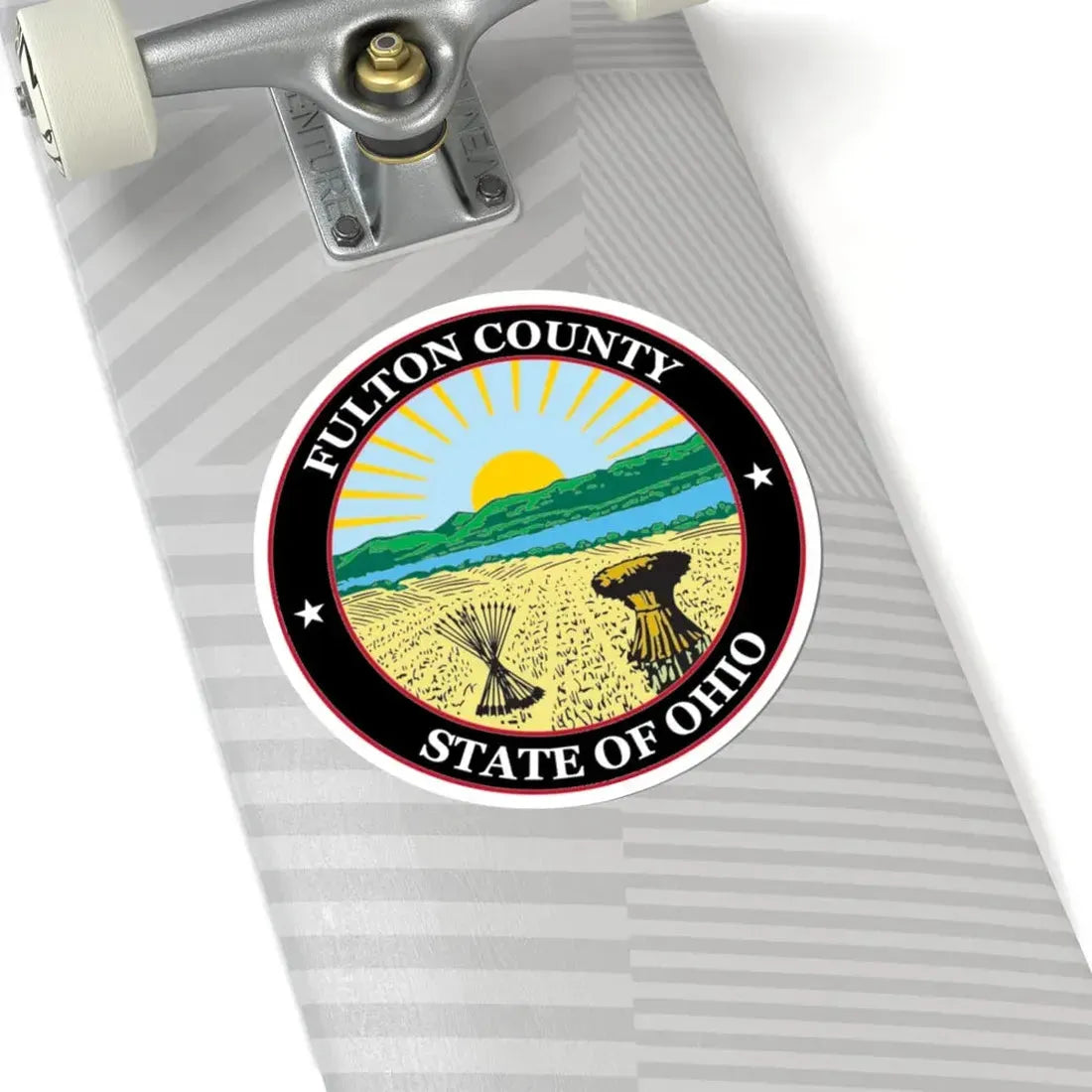 Seal of Fulton County Ohio (United States) STICKER Vinyl Kiss-Cut Decal - The Sticker Space