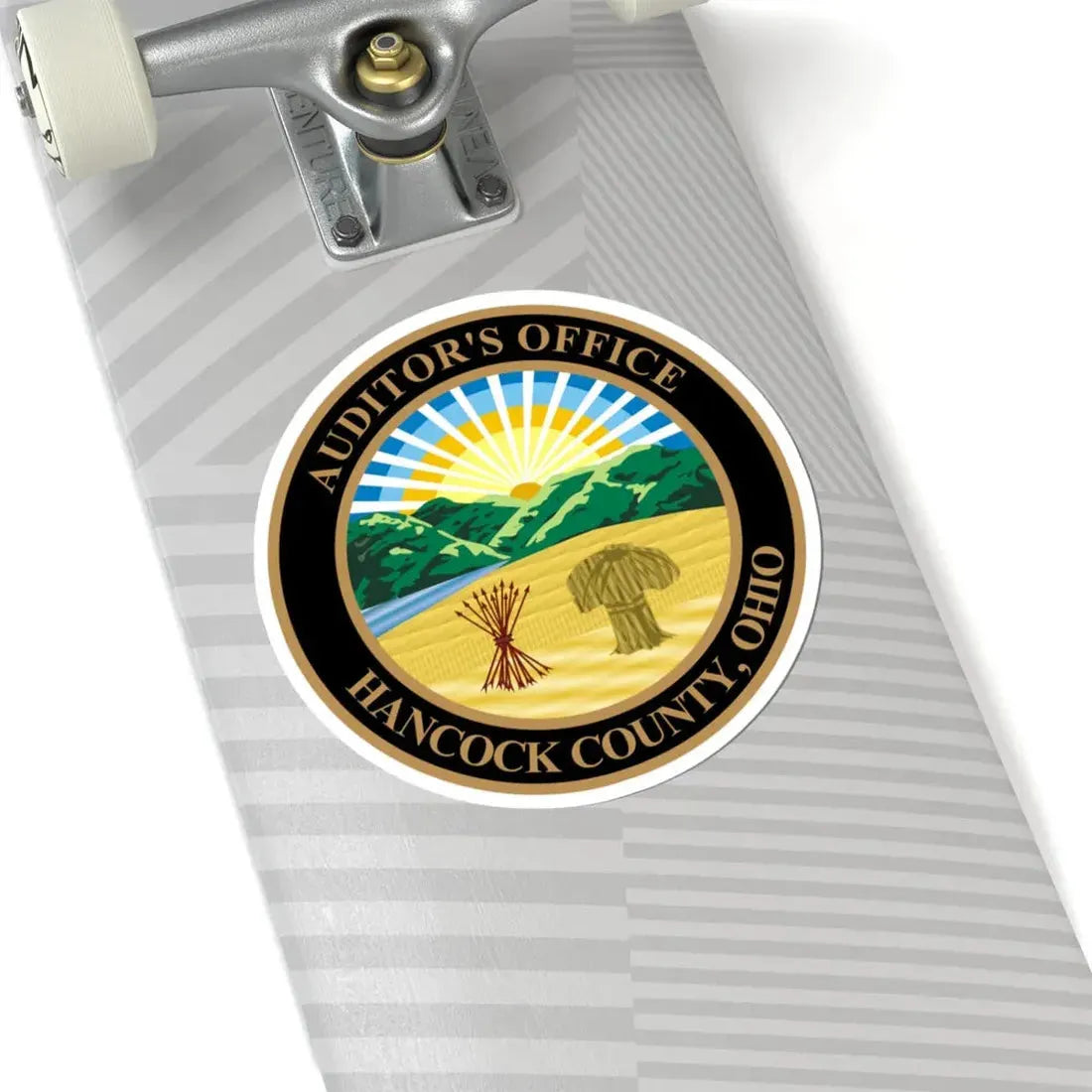Seal of Hancock County Ohio Auditor (United States) STICKER Vinyl Kiss-Cut Decal - The Sticker Space