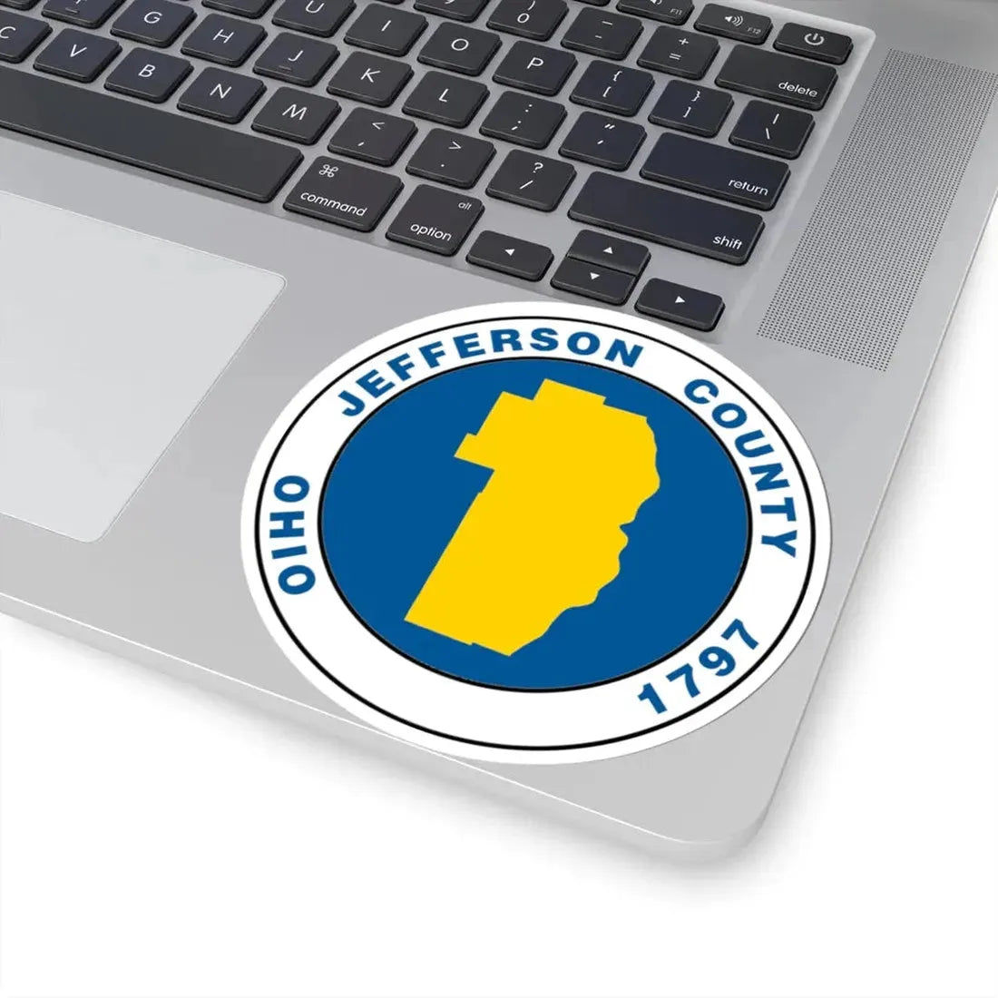 Seal of Jefferson County Ohio (United States) STICKER Vinyl Kiss-Cut Decal - The Sticker Space