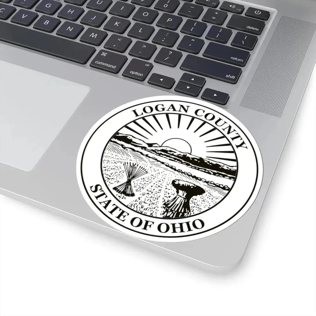 Seal of Logan County Ohio (United States) STICKER Vinyl Kiss-Cut Decal - The Sticker Space