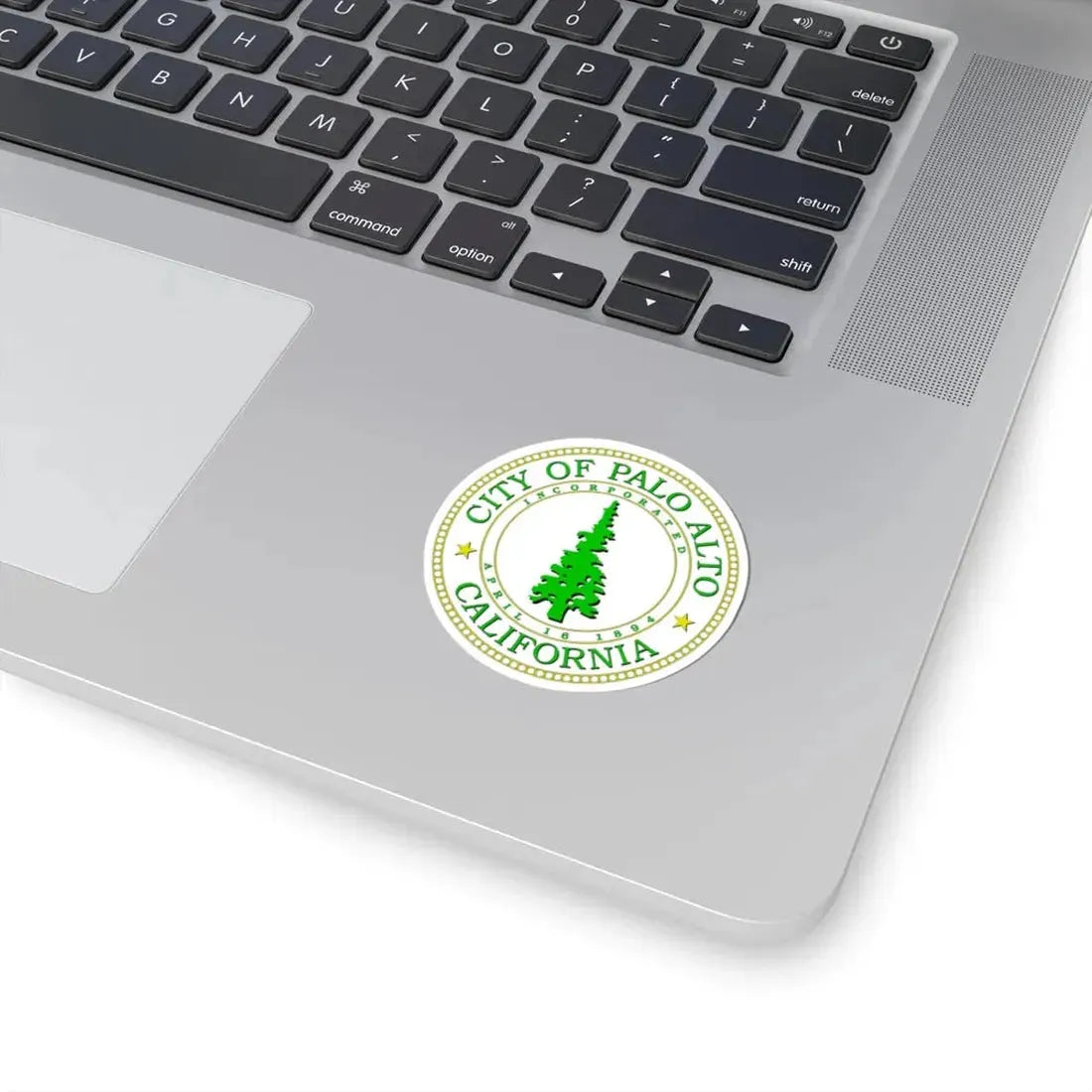 Seal of Palo Alto California - STICKER Vinyl Kiss-Cut Decal - The Sticker Space