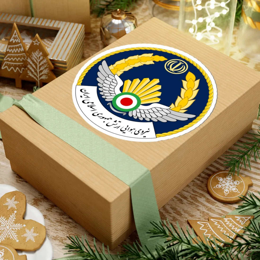 Seal of the Islamic Republic of Iran Air Force (Iran) (Coat of Arms) STICKER Vinyl Kiss-Cut Decal - The Sticker Space