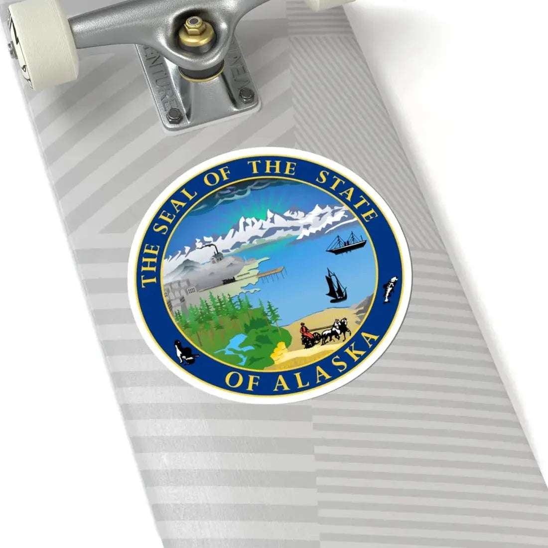 Seal of the State of Alaska (United States) STICKER Vinyl Kiss-Cut Decal - The Sticker Space
