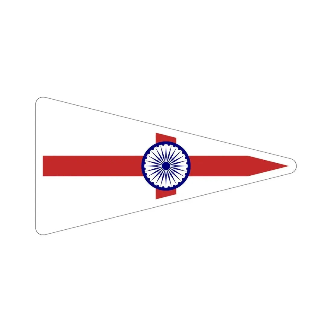 Senior Officer of the Indian Navy Flag (India) STICKER Vinyl Die-Cut Decal 5 Inch - The Sticker Space