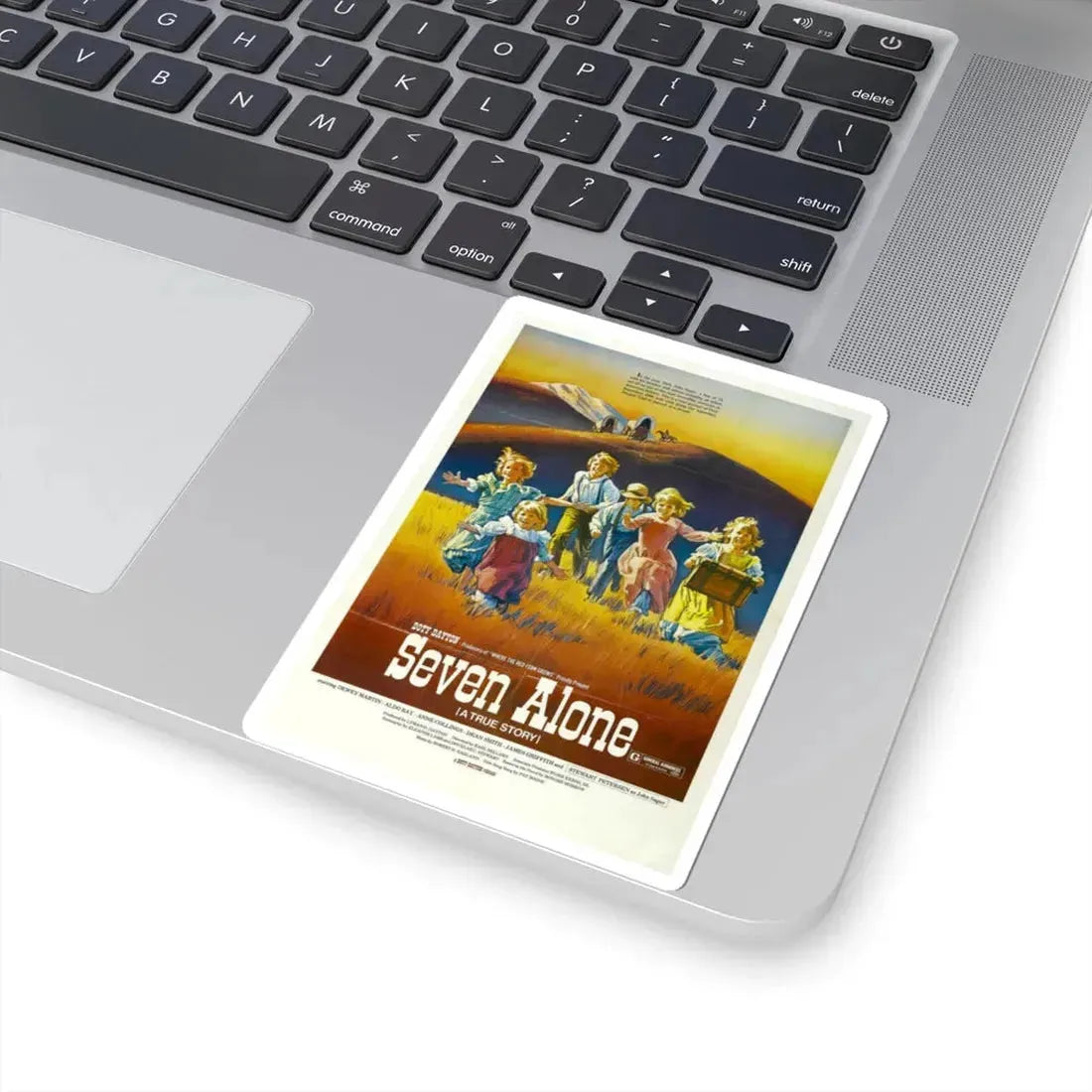 Seven Alone 1974 Movie Poster - STICKER Vinyl Kiss-Cut Decal - The Sticker Space