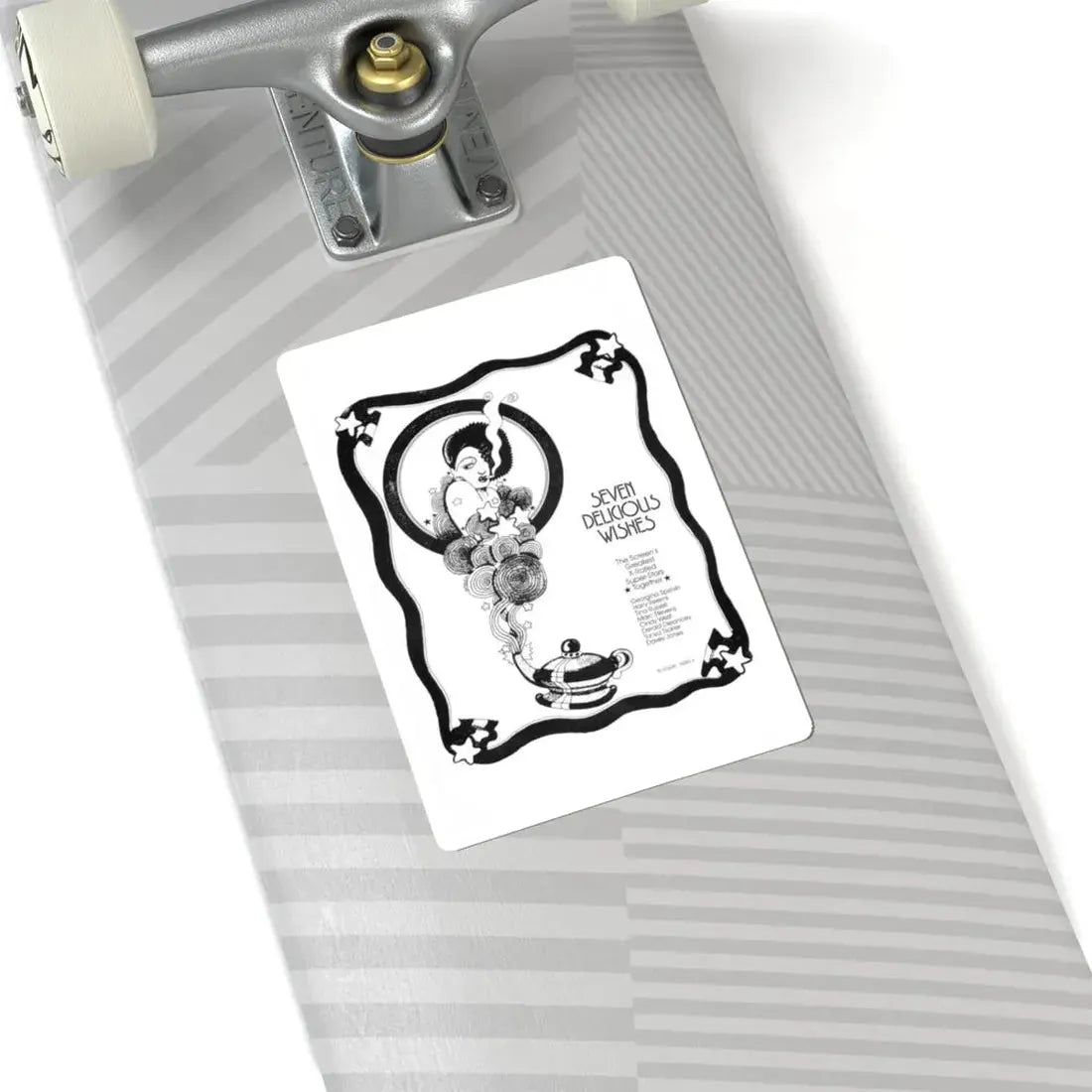 SEVEN DELICIOUS WISHES 1973 Movie Poster - STICKER Vinyl Kiss-Cut Decal - The Sticker Space