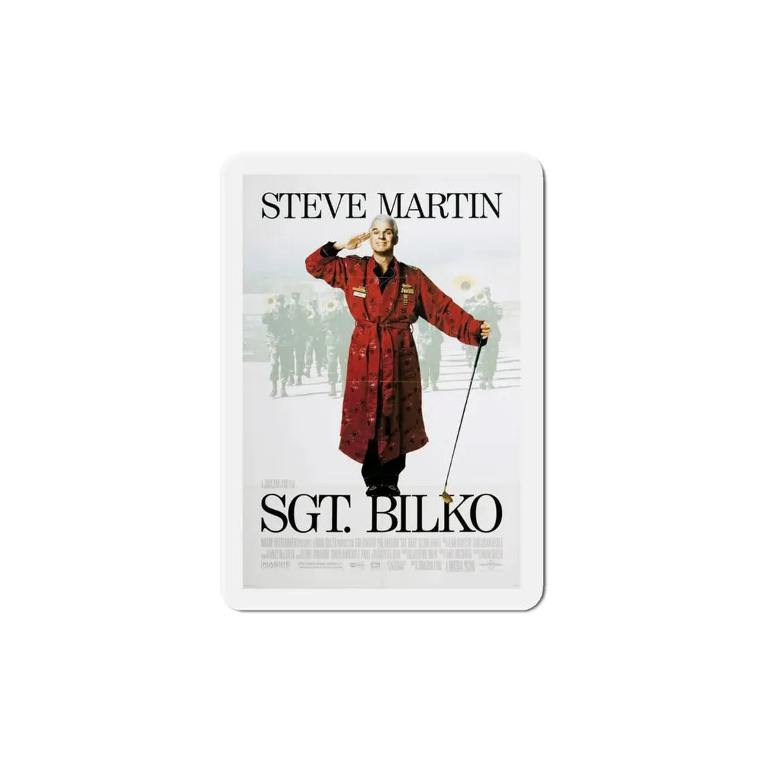 Sgt Bilko 1996 Movie Poster Refrigerator Magnet 6 Inch - The Sticker Space