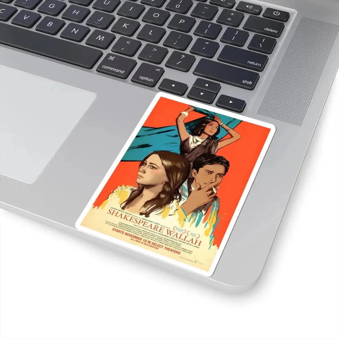 Shakespeare Wallah 1965 Movie Poster - STICKER Vinyl Kiss-Cut Decal - The Sticker Space