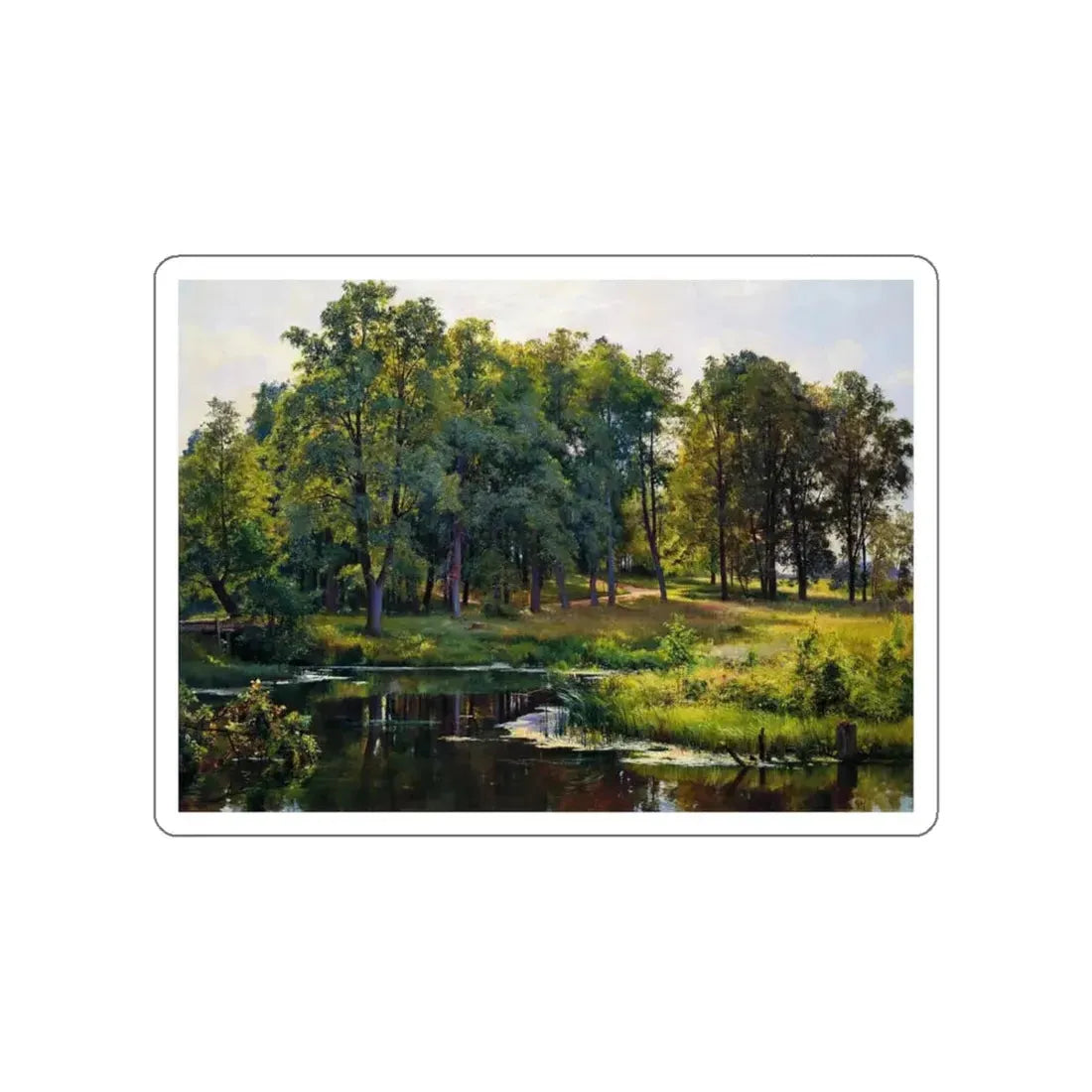 SHISKIN, Ivan Ivanovich - In the Park 1897 (Artwork) STICKER Vinyl Die-Cut Decal White Die-Cut 6 Inch - The Sticker Space
