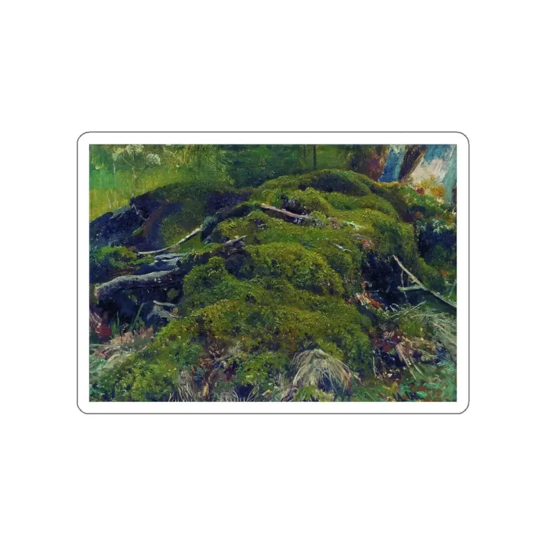 SHISKIN, Ivan Ivanovich - Moss. Roots. Etude (Artwork) STICKER Vinyl Die-Cut Decal - The Sticker Space