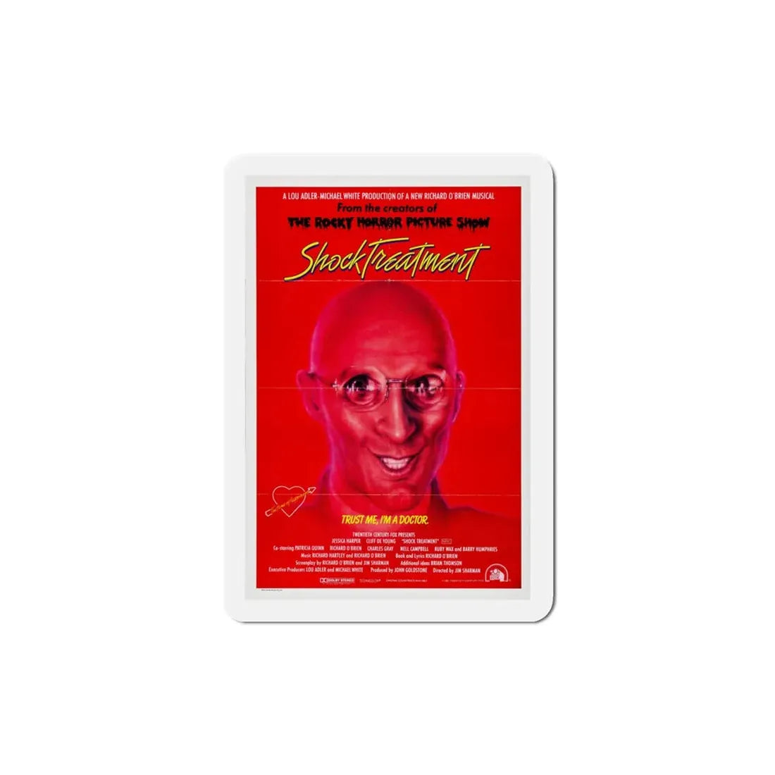 Shock Treatment 1981 Movie Poster Refrigerator Magnet 4 Inch - The Sticker Space