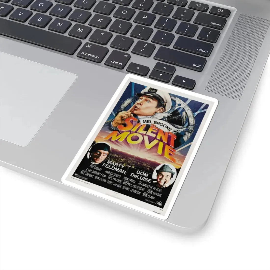 Silent Movie 1976 Movie Poster - STICKER Vinyl Kiss-Cut Decal - The Sticker Space