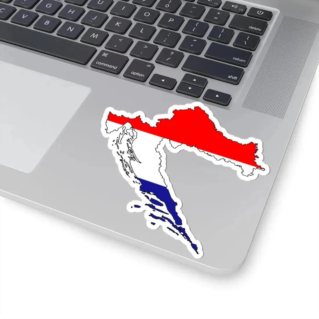 Silhouette of Croatia (Croatia) STICKER Vinyl Kiss-Cut Decal - The Sticker Space