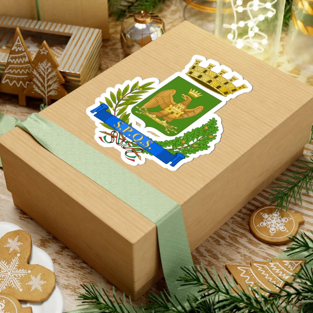 Siracusa-Stemma (Italy) (Coat of Arms) STICKER Vinyl Kiss-Cut Decal - The Sticker Space