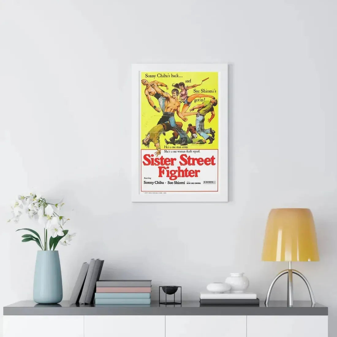 SISTER STREET FIGHTER 1974 - Framed Movie Poster - The Sticker Space