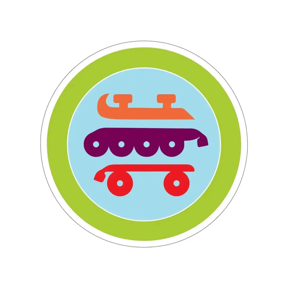 Skating (Boy Scouts Merit Badge) STICKER Vinyl Die-Cut Decal 5 Inch - The Sticker Space