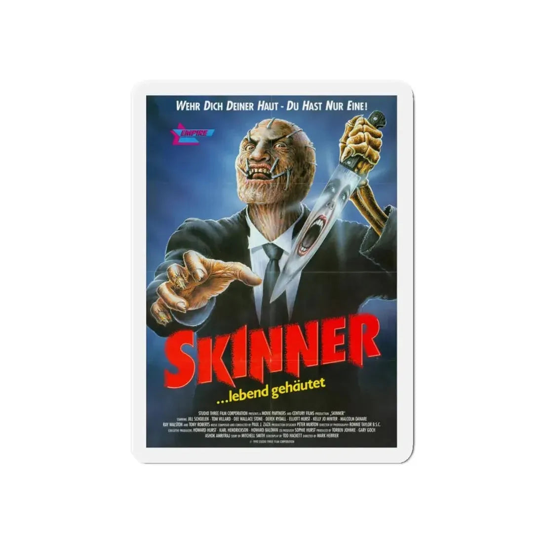 SKINNER (POPCORN) 1991 Movie Poster - Refrigerator Magnet 5 Inch - The Sticker Space