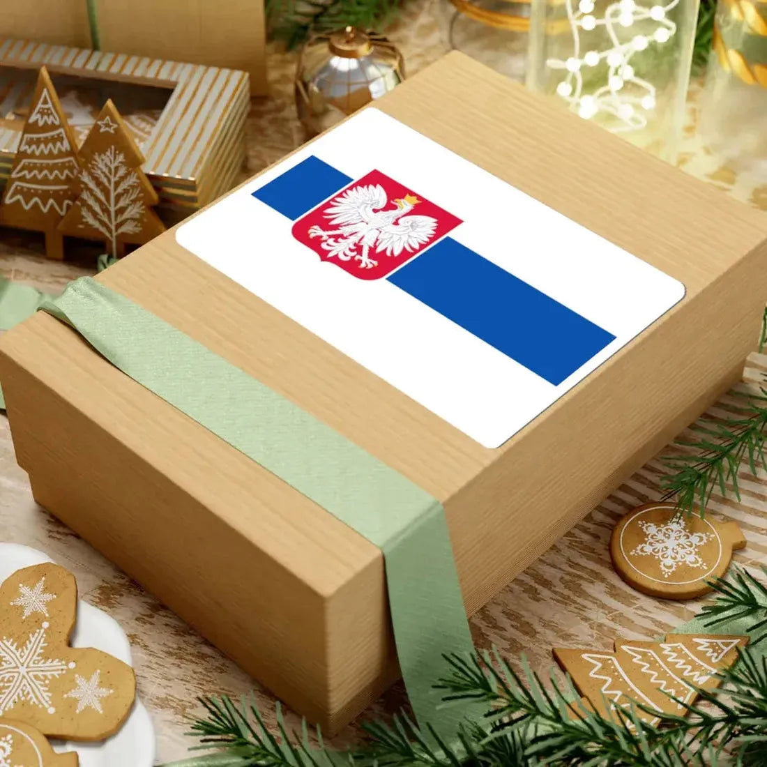 Slavic Flag of Poland White-blue-white flag (Poland) STICKER Vinyl Kiss-Cut Decal - The Sticker Space