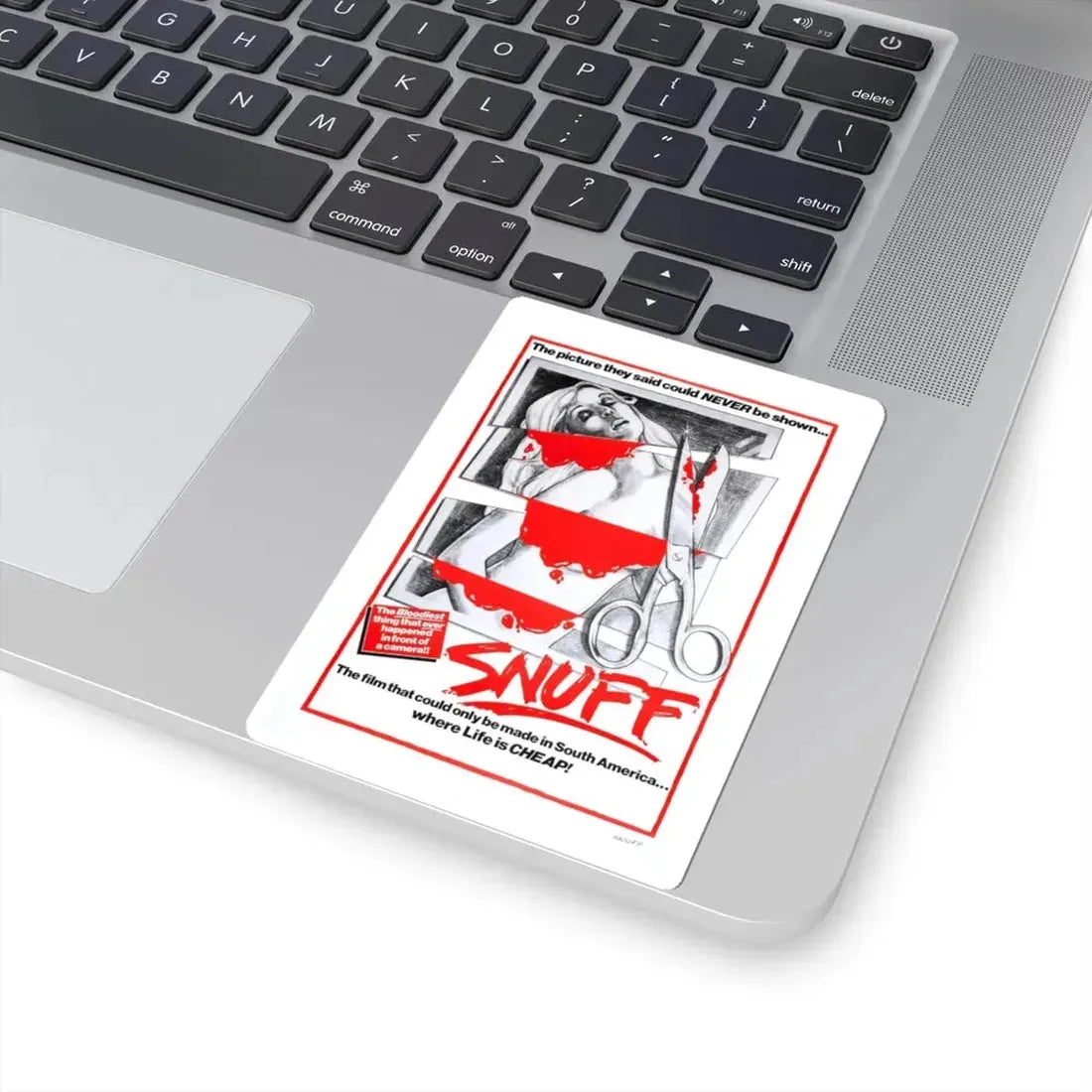 SNUFF 1976 Movie Poster - STICKER Vinyl Kiss-Cut Decal - The Sticker Space