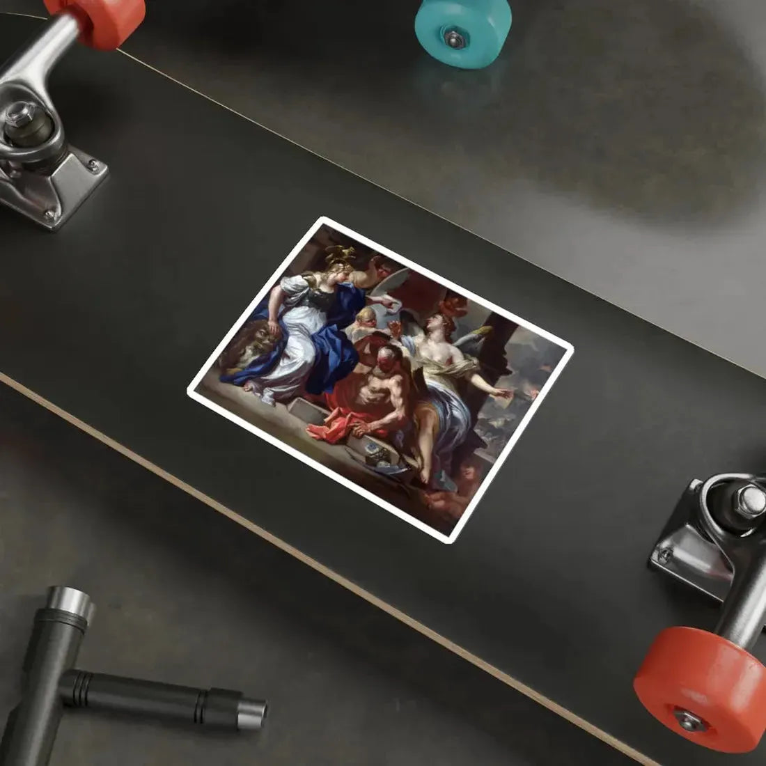 SOLIMENA, Francesco - An Allegory of Louis XIV (Artwork) STICKER Vinyl Die-Cut Decal - The Sticker Space